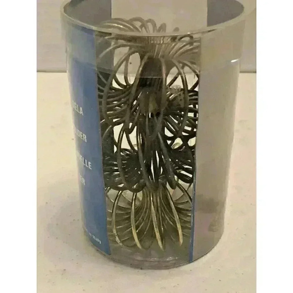 3 Vintage Mid Century Modern Atomic Metal Wire Spring Candles Mail Holders - Picture 2 of 3